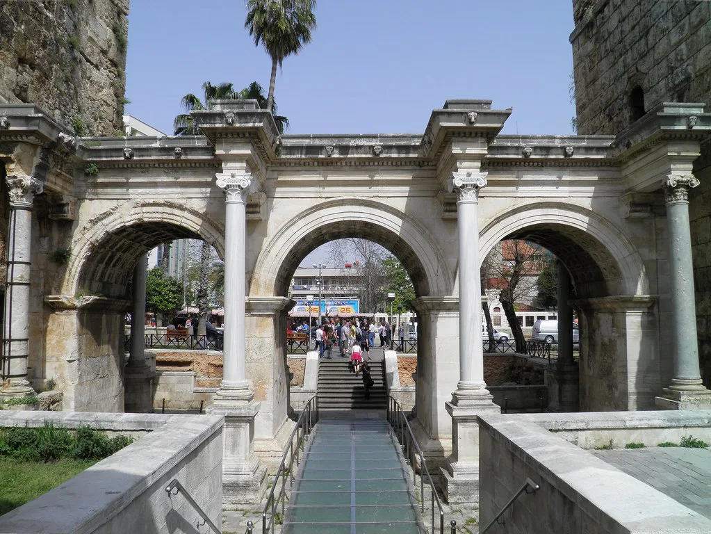 Hadrian's Gate in Antalya's old town.