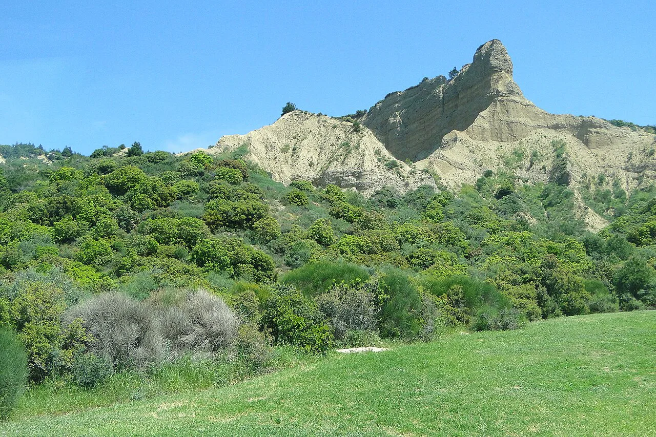 The Sphinx ridge above Anzac Cove on the Gallipoli Peninsula.