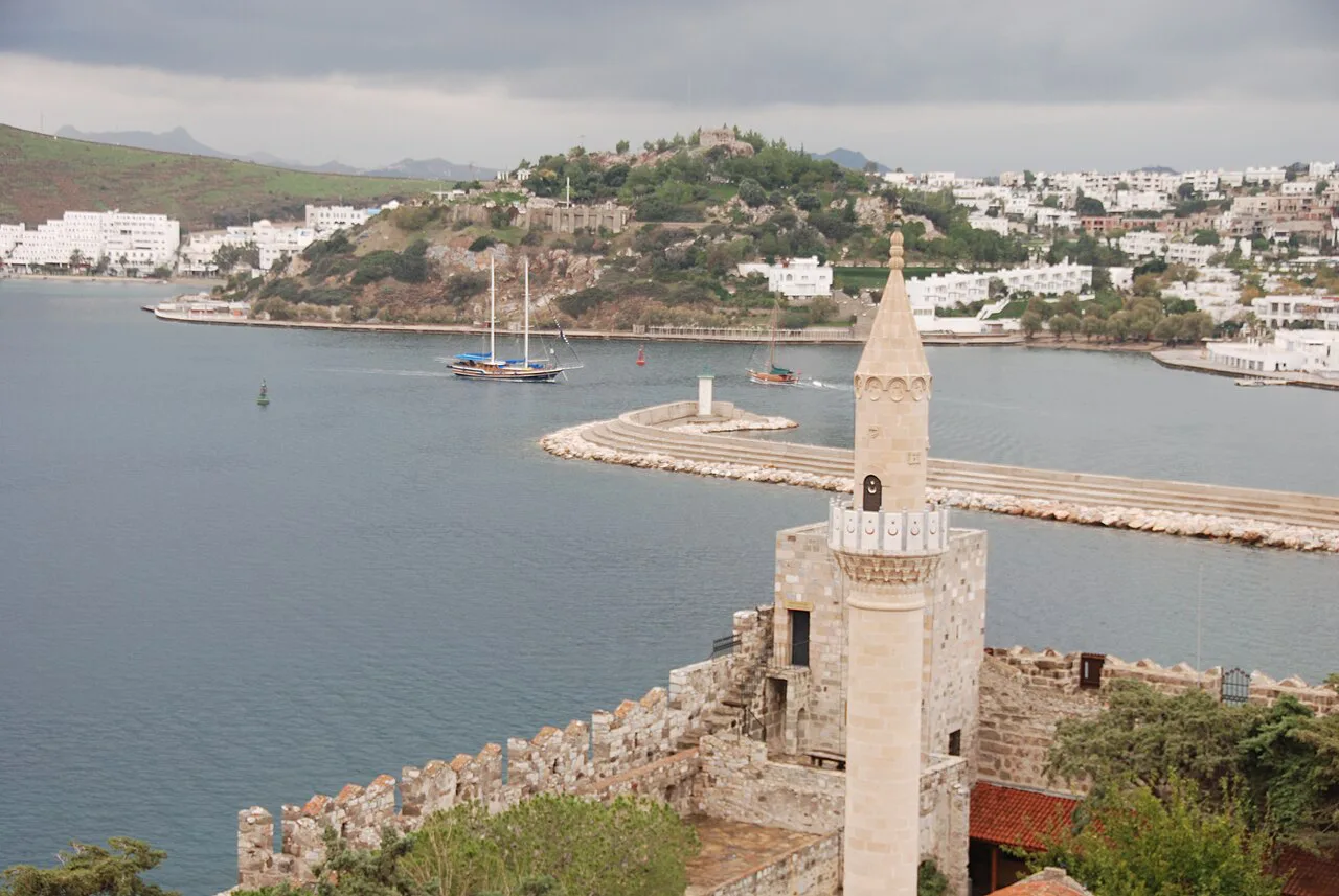 Bodrum harbour seen from the Castle of St Peter.