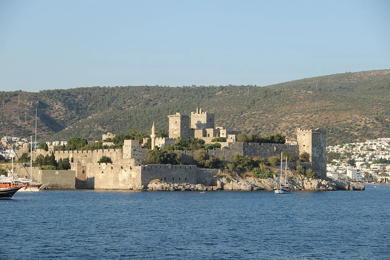 Bodrum Castle seen from the sea.