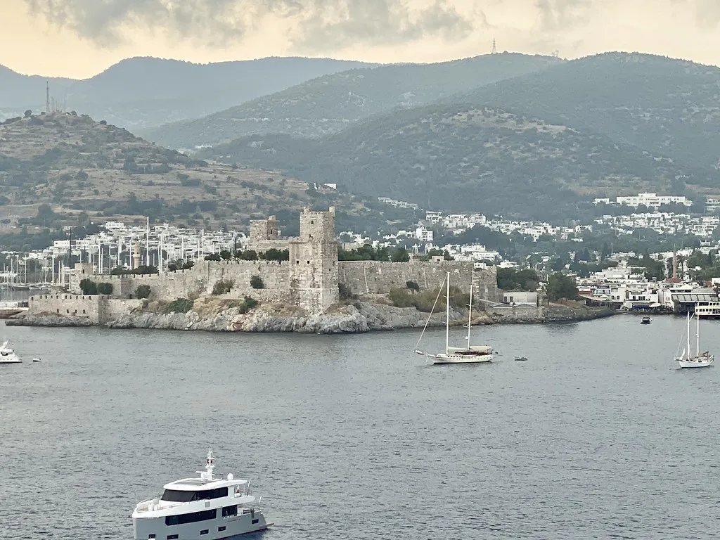 Bodrum Castle seen across the harbour.