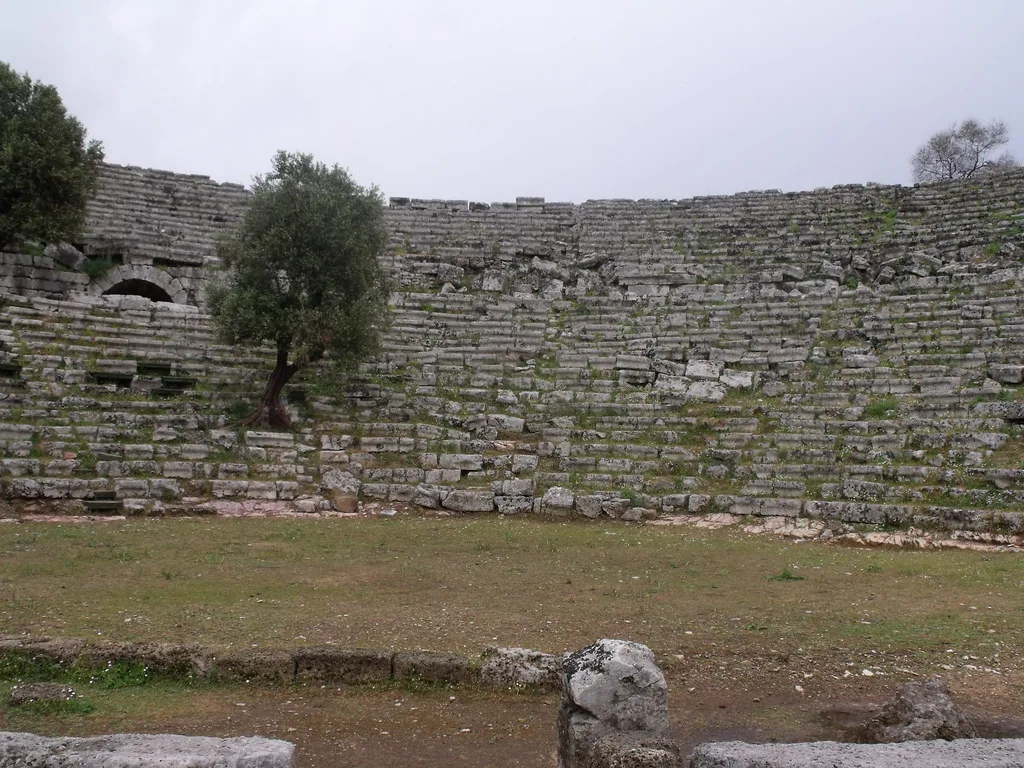 Seating of the ancient theatre at Kaunos, across the river from Dalyan.