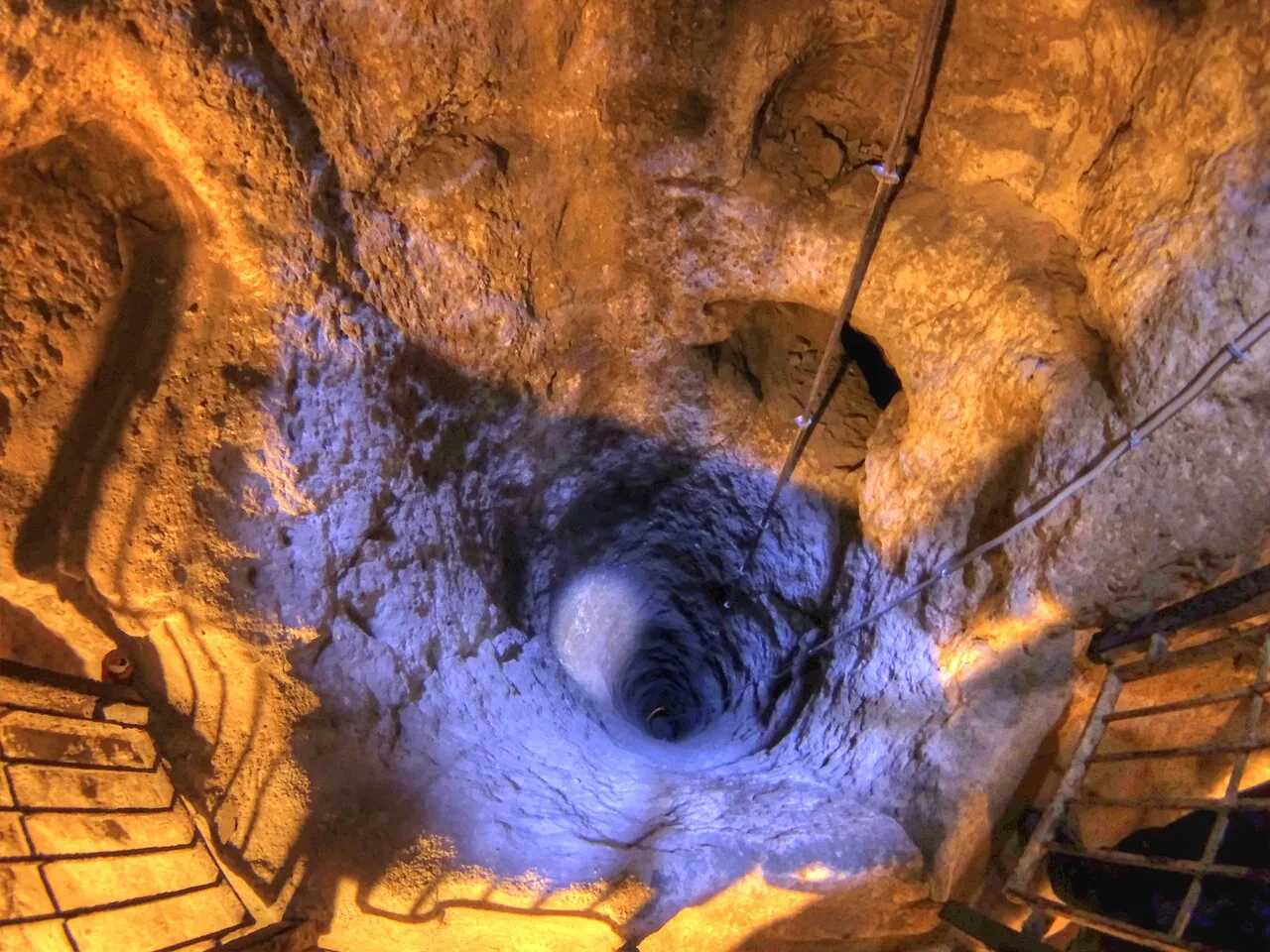 A ventilation shaft in Derinkuyu Underground City.