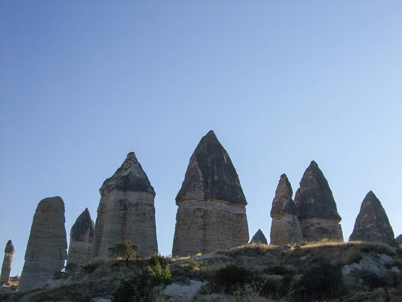 Fairy chimneys in Love Valley, Cappadocia.
