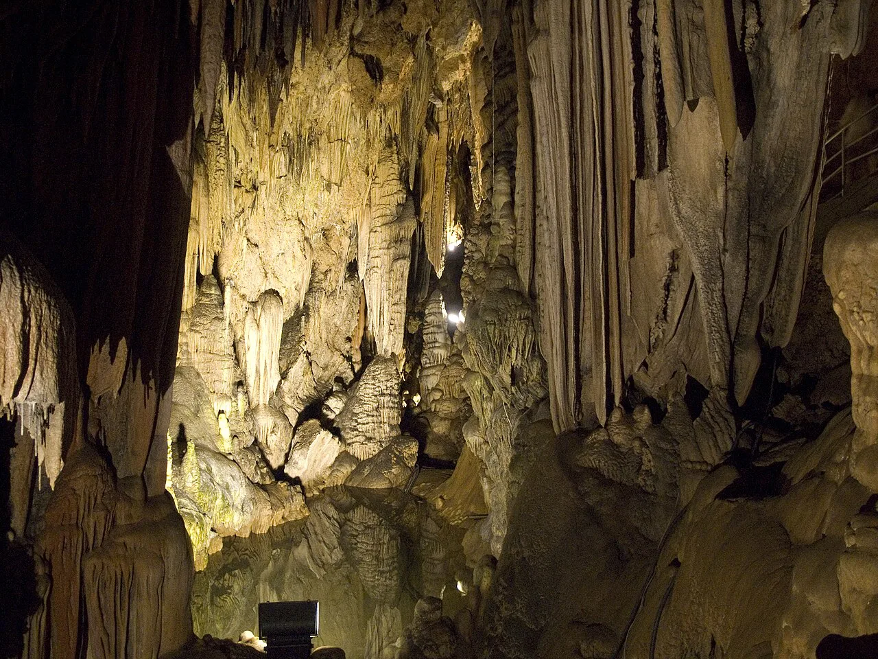 Dripstone formations in Dim Cave, Alanya.