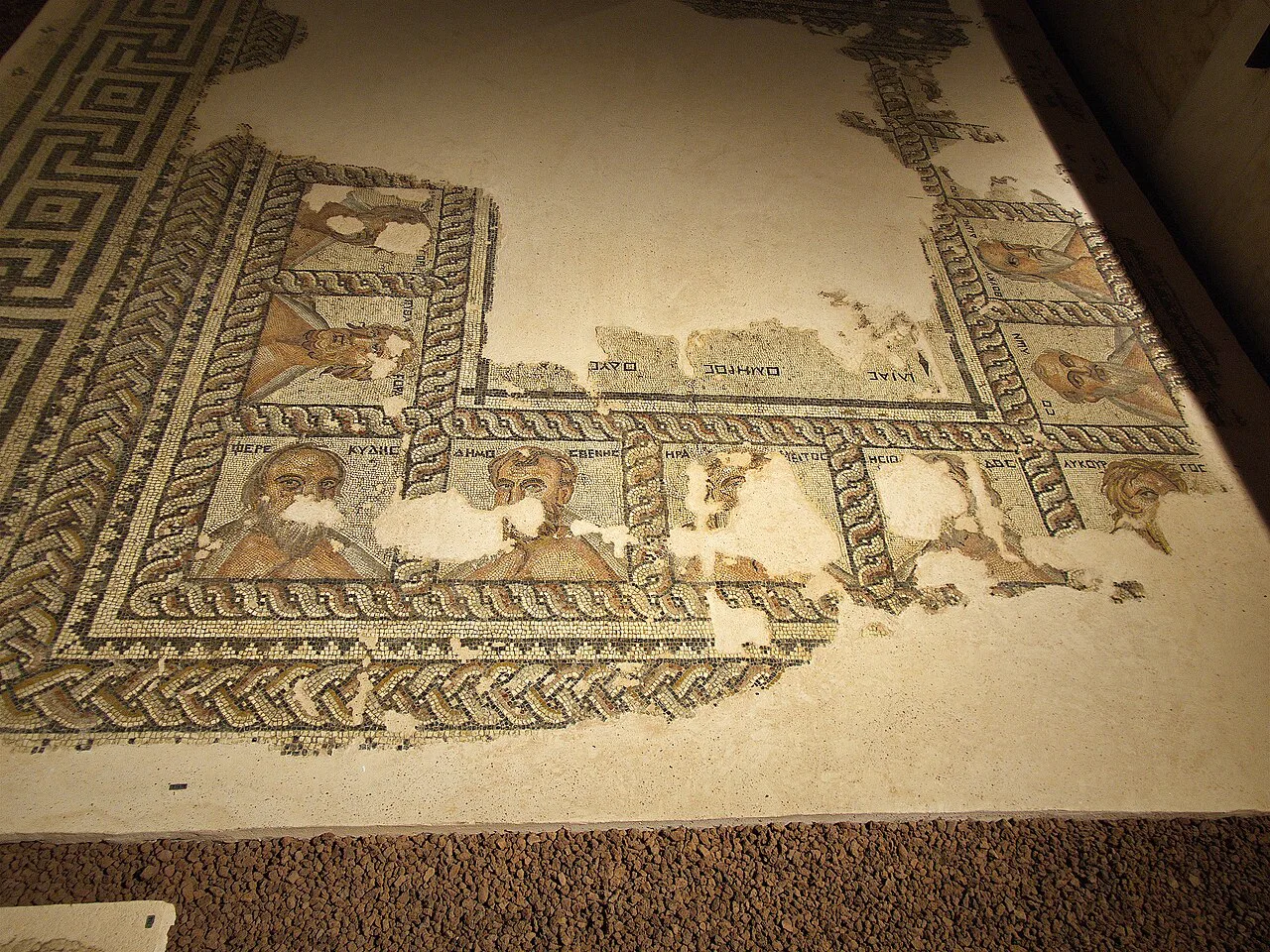 A Roman floor mosaic in the Antalya Museum.
