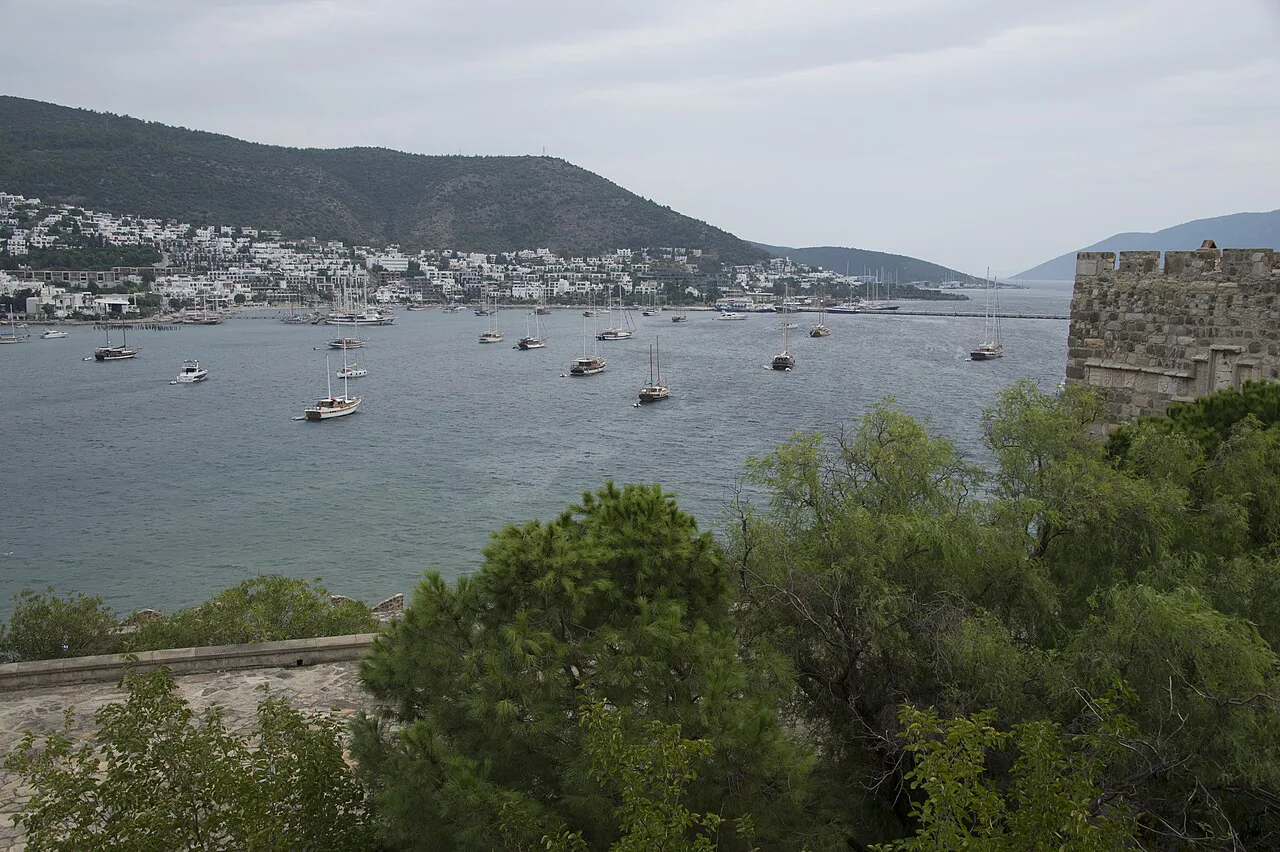 Bodrum and its bay seen from the castle.