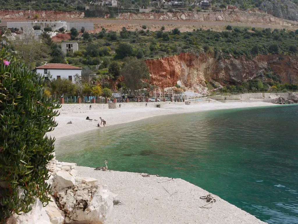 The town beach at Kalkan.