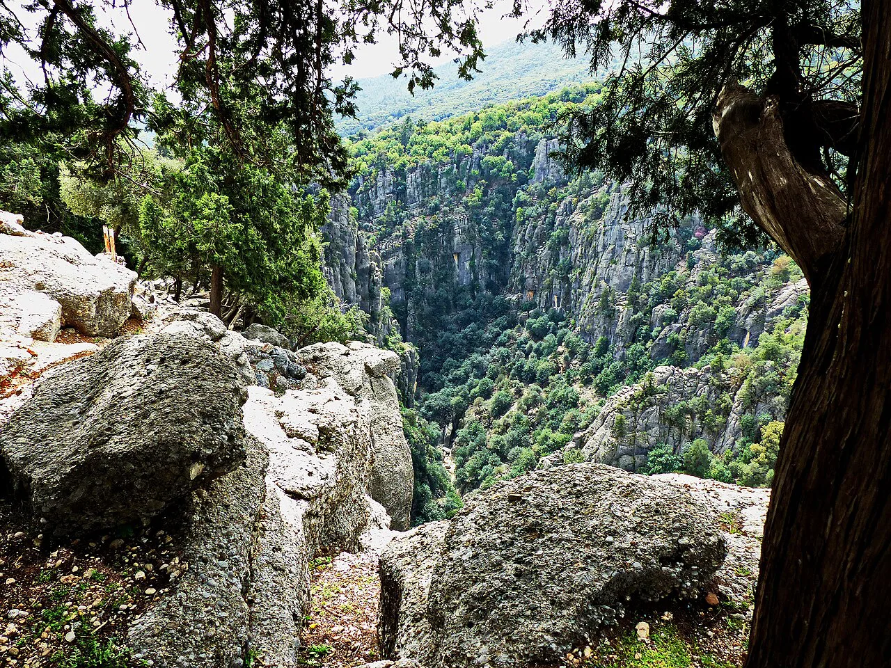A side gorge of Köprülü Canyon on the way from Bozyaka to Selge.