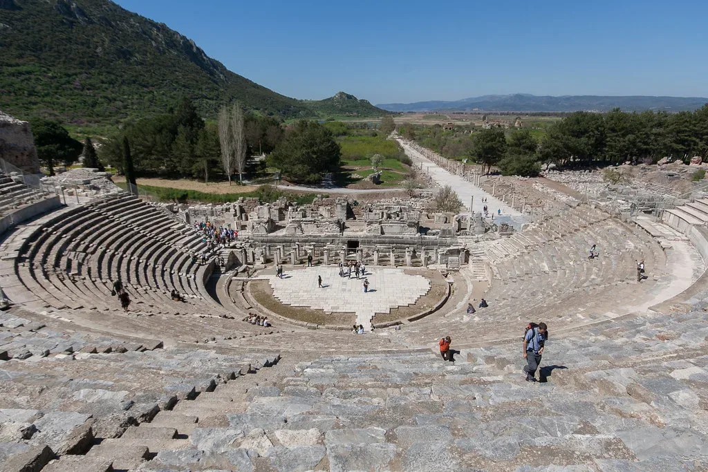 The Great Theatre at Ephesus, near Kuşadası.