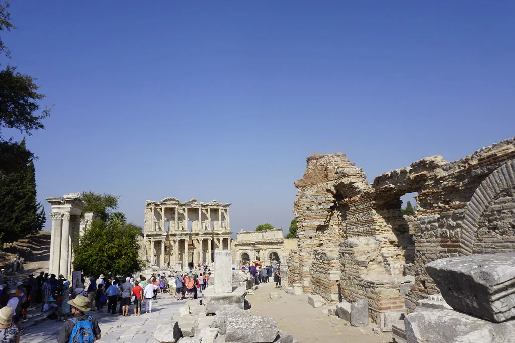 The Library of Celsus at Ephesus, near Kuşadası.