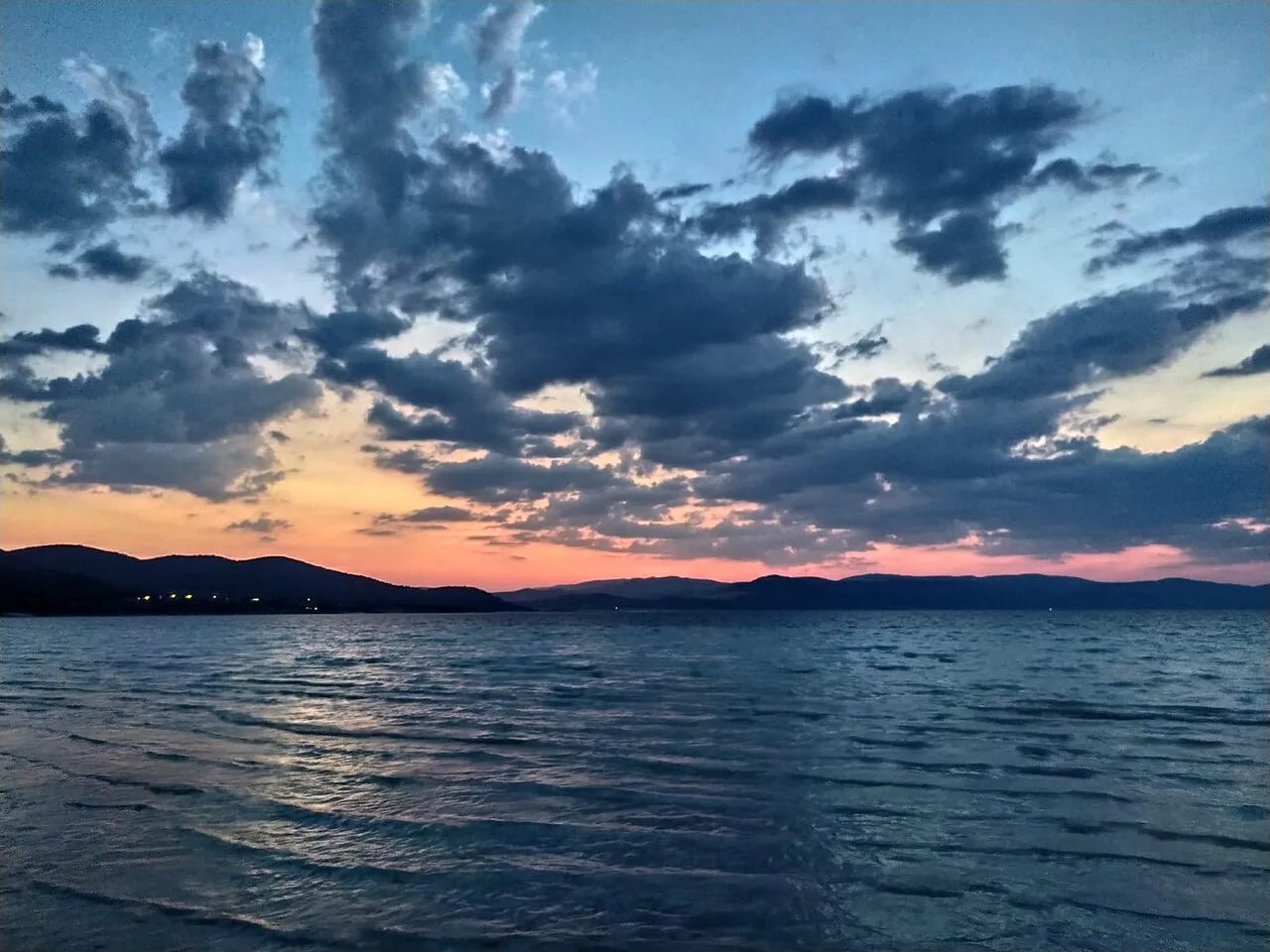 Sunset over Lake Salda.