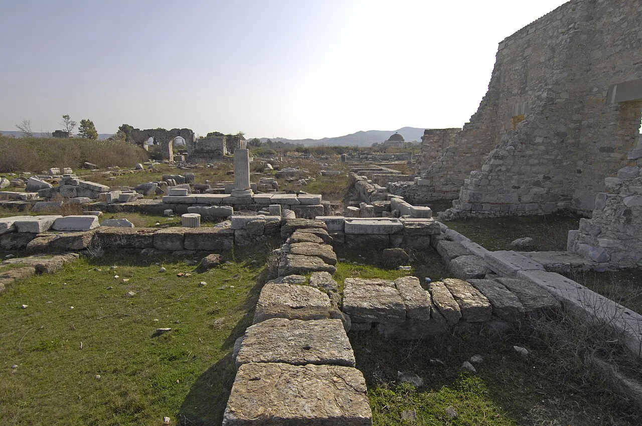 Ruined foundations near the Ionic Stoa at Miletus.