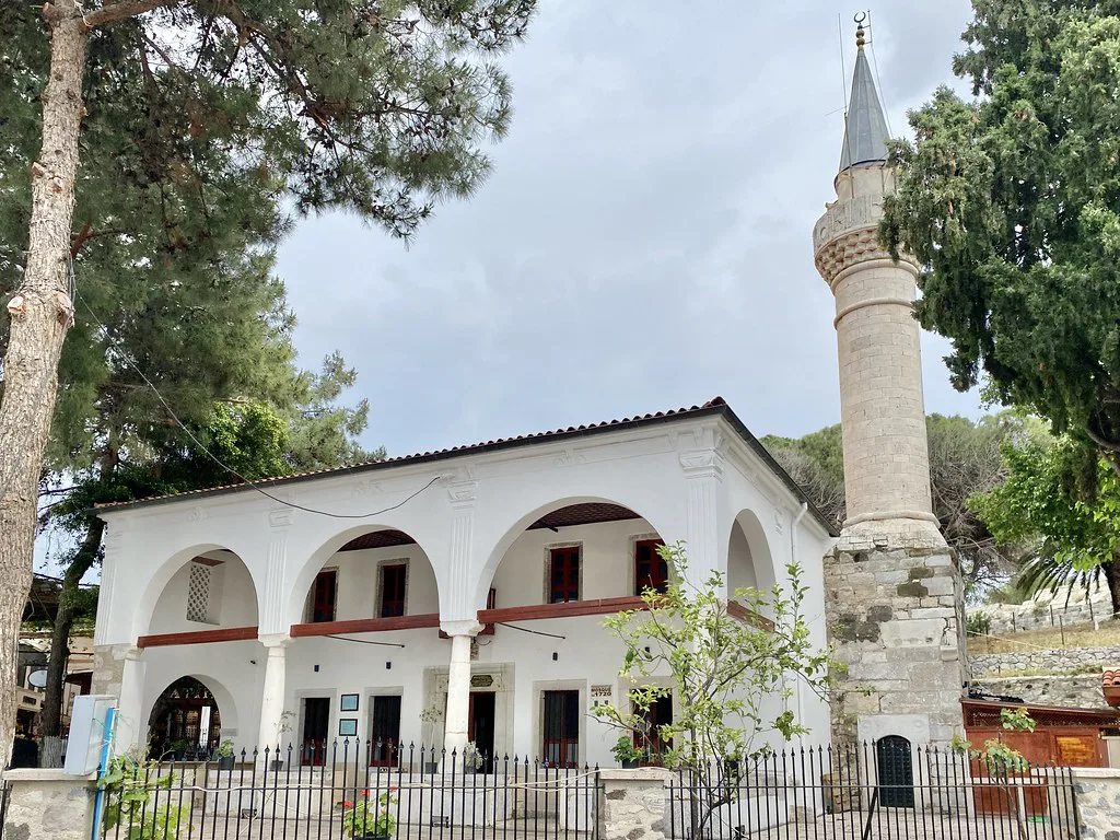 Kızılhisarlı Mustafa Paşa Mosque in Bodrum, an Ottoman-era mosque built in 1724.