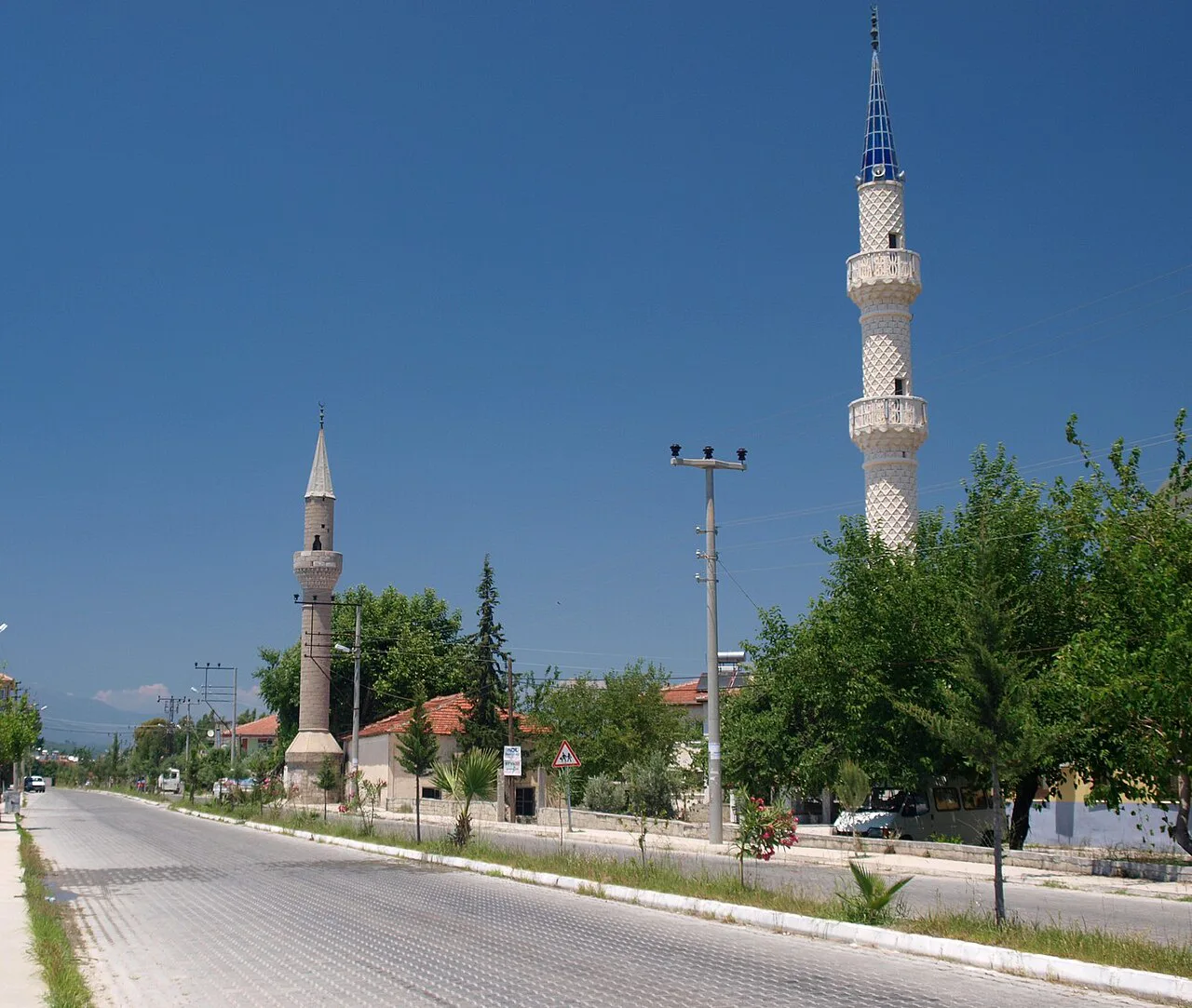 Minarets in Kınık, in the Kaş district.