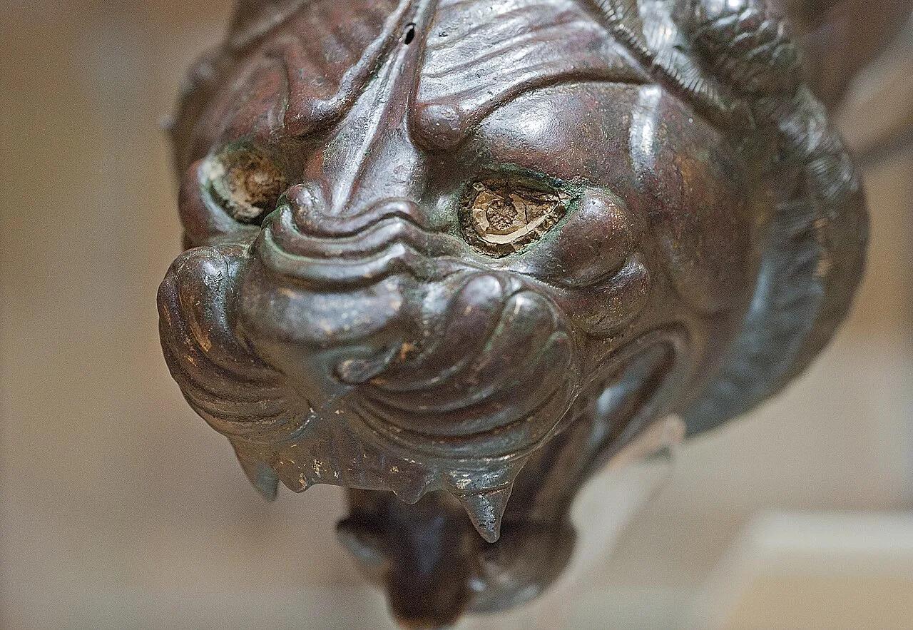 A lion-headed bronze vessel in the Museum of Anatolian Civilizations, Ankara.