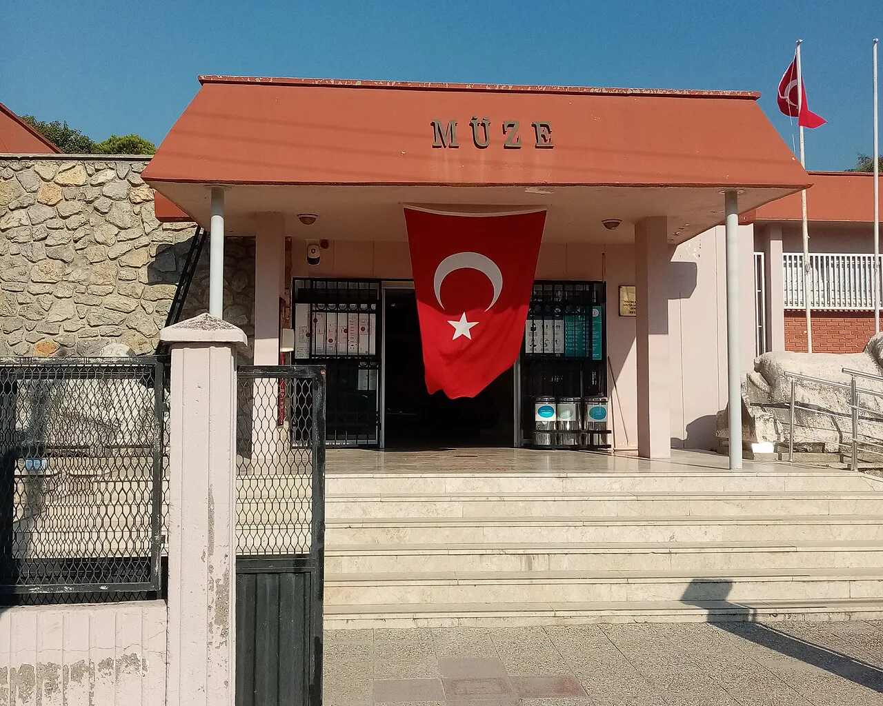 The entrance of Fethiye Archaeological Museum.