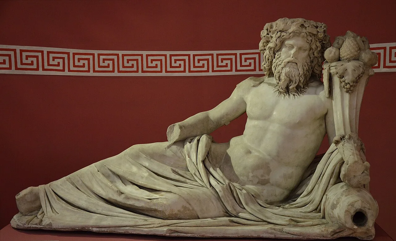 Statue of the river god Kaistros from Ephesus in İzmir's Art and Sculpture Museum.
