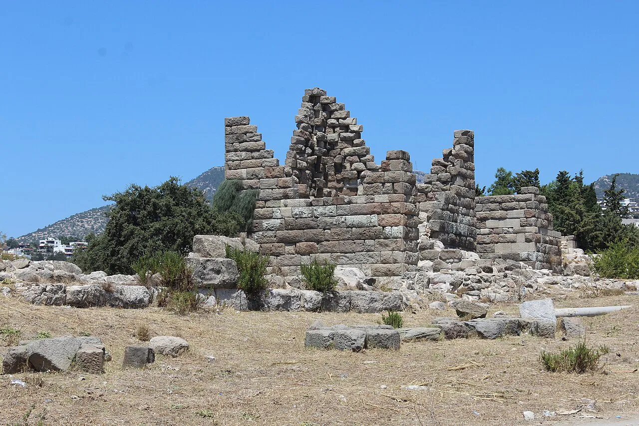 Remains of the ancient fortifications at the Myndos Gate, Bodrum.