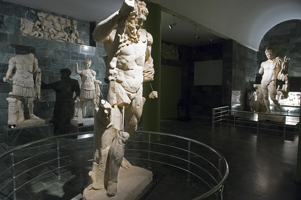 Statue of Marsyas found at the theatre of Perge, in Antalya Museum.