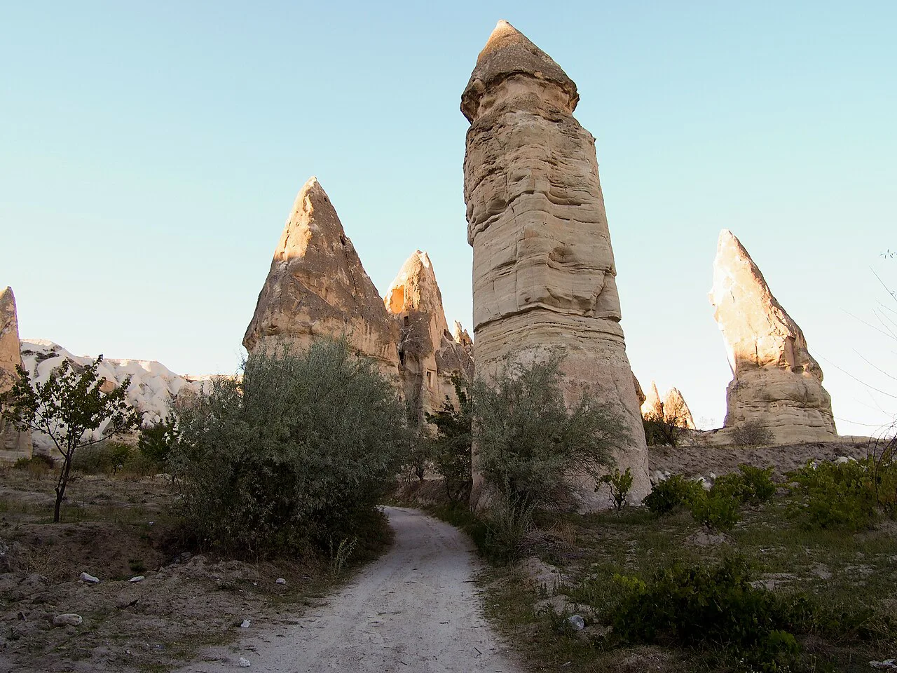 A path past the fairy chimneys of Pigeon Valley.