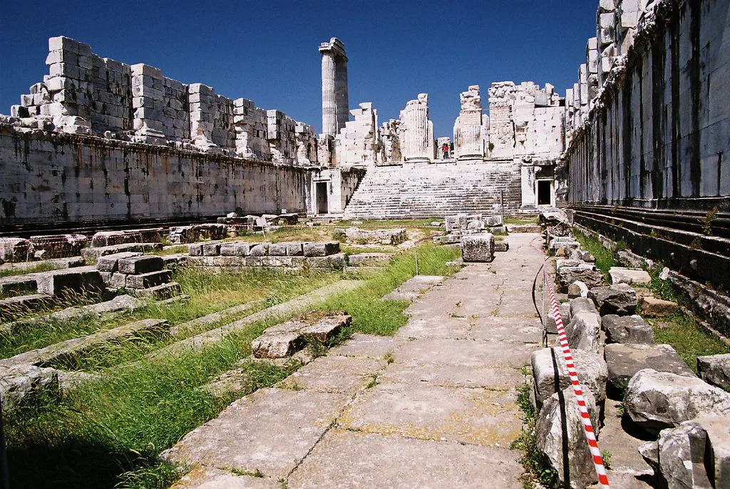 Ancient temple ruins in Didim.