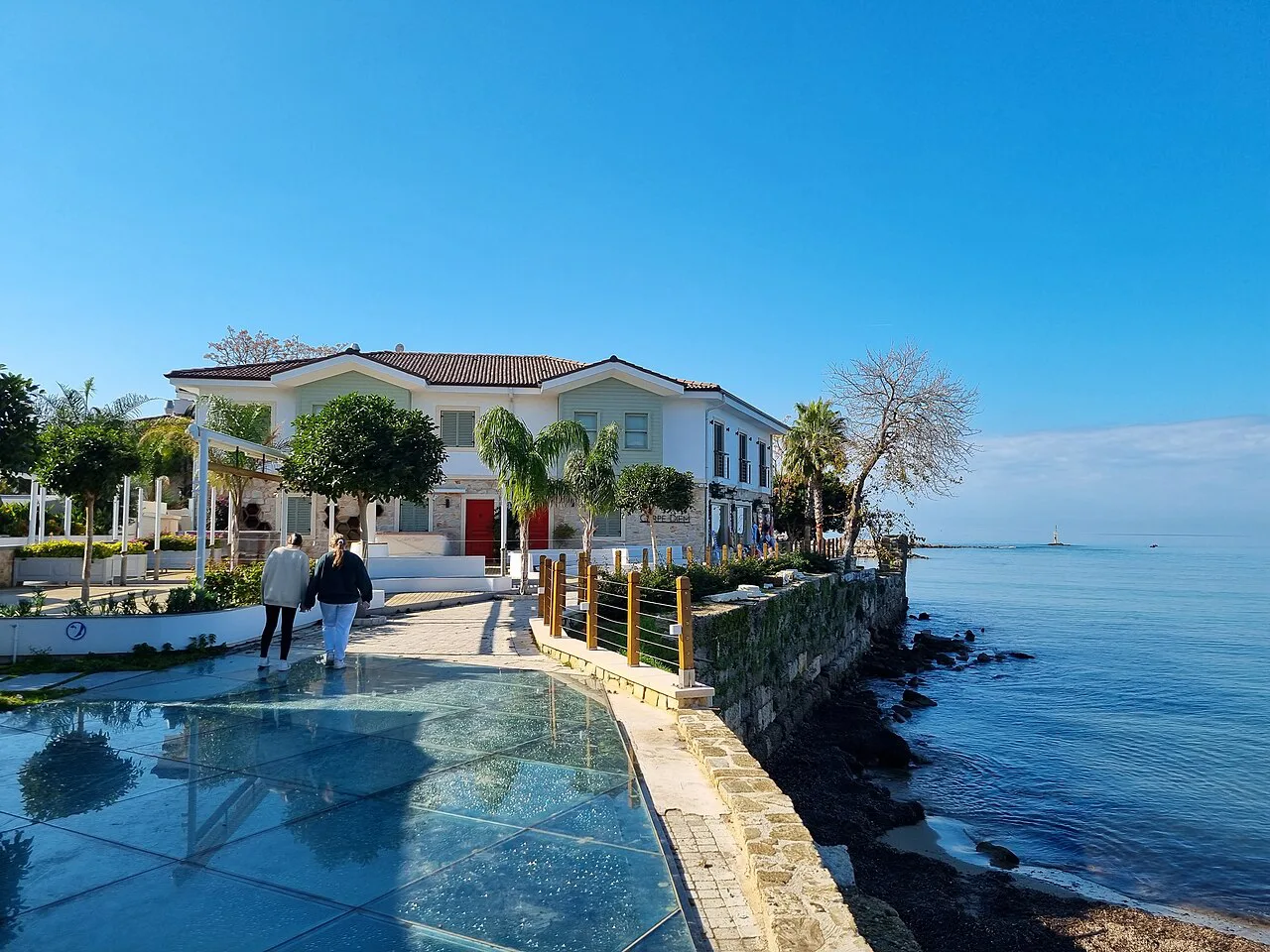 The waterfront promenade at Side harbour.