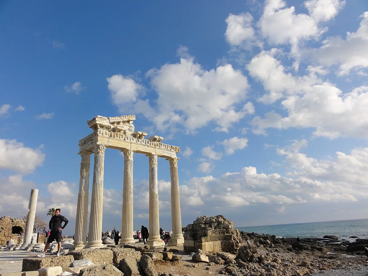 The Temple of Apollo on the seafront at Side.