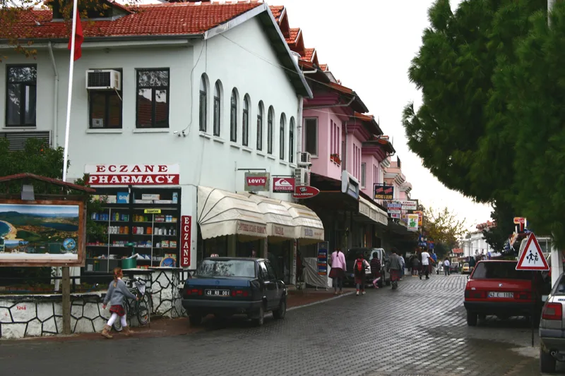 A street in the town of Dalyan.