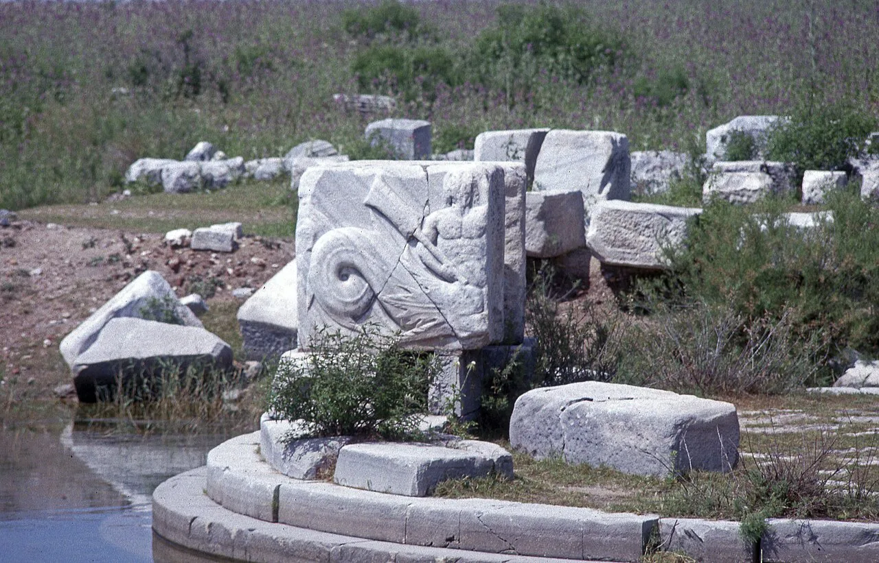 Remains of the Harbour Monument at ancient Miletus, near Didim.