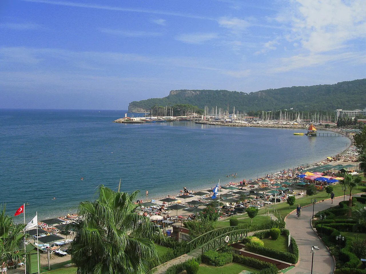 Kemer beach and bay, Antalya.