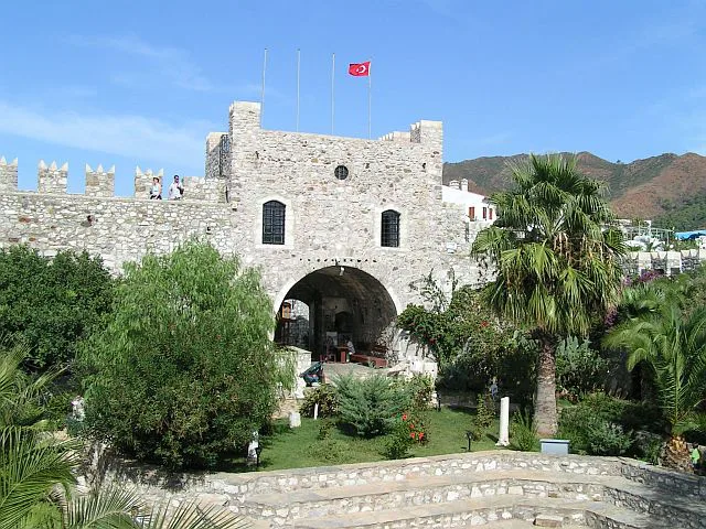 The entrance gate of Marmaris Castle.