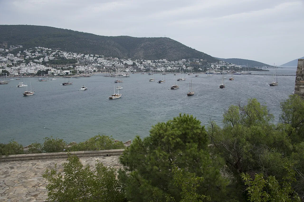 Bodrum harbour seen from the castle.