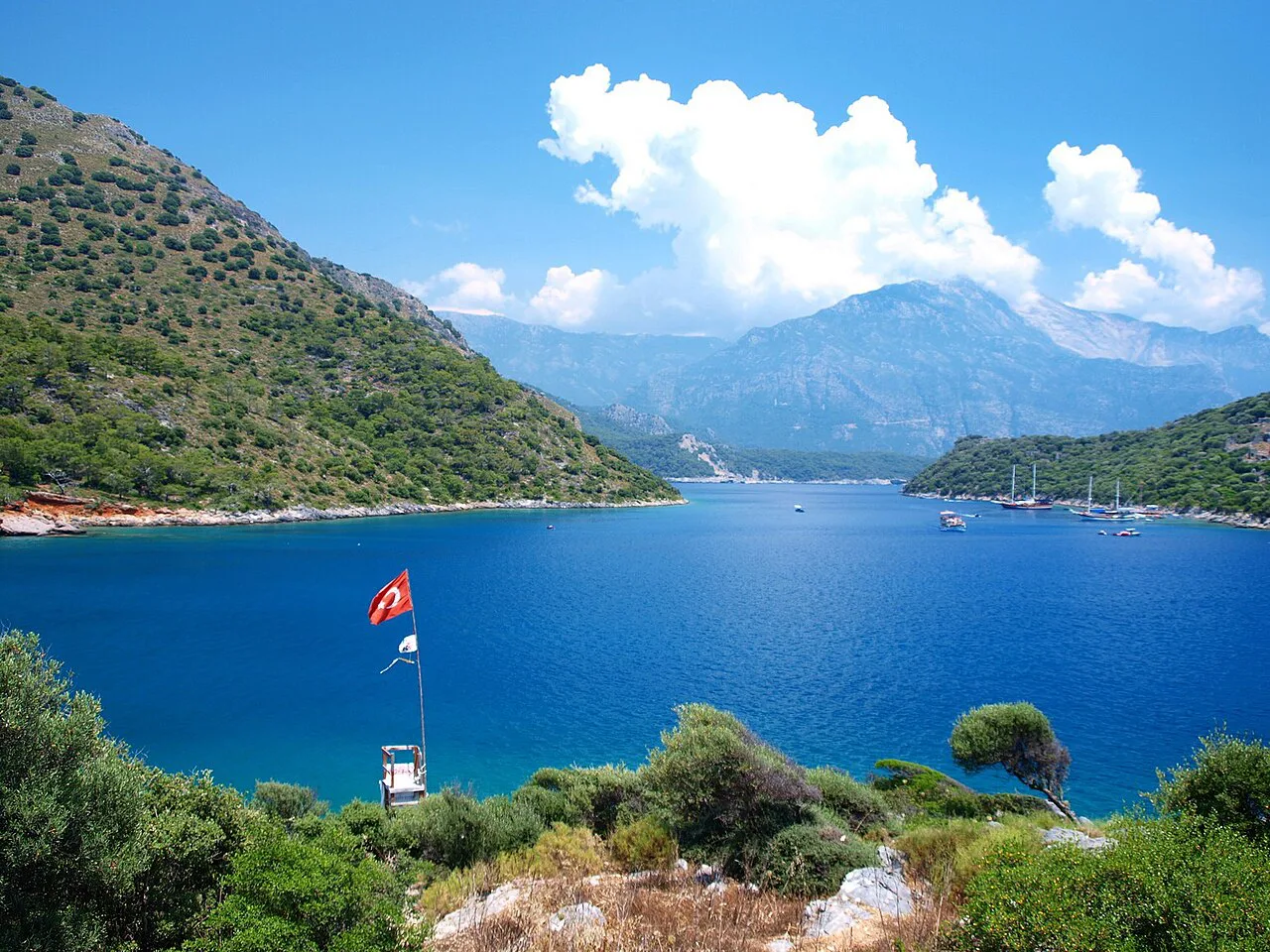 The bay at Gemiler near Fethiye.