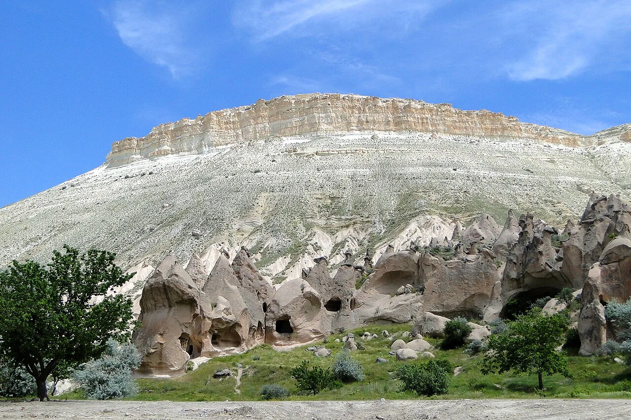 The landscape at Zelve, Cappadocia.